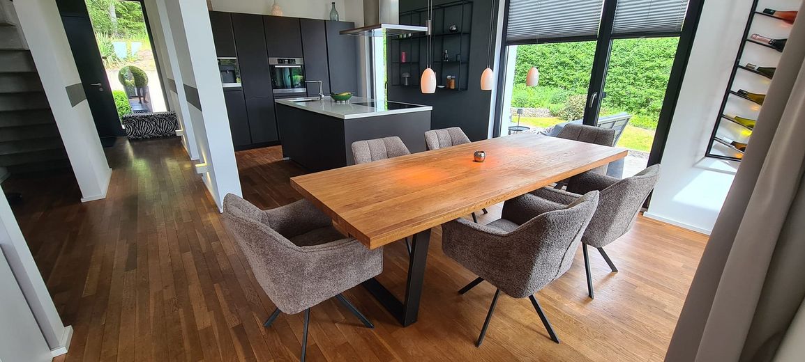Blick in die Küche/Esszimmer