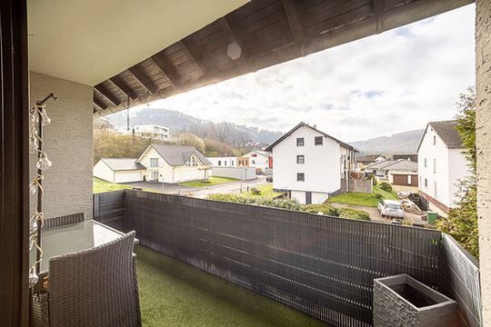Blick vom Balkon