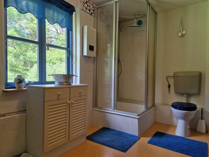 Landhaus am Rande des Nationalparks Hunsrück-Hochwald – Badezimmer Bienenhaus