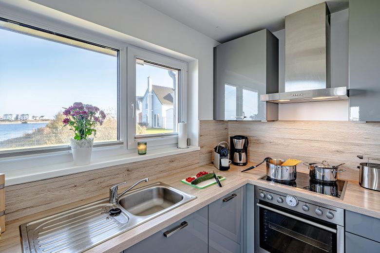 Semi-detached house in the Baltic Sea resort Olpenitz Kappeln, waterside location with large plot – Küche