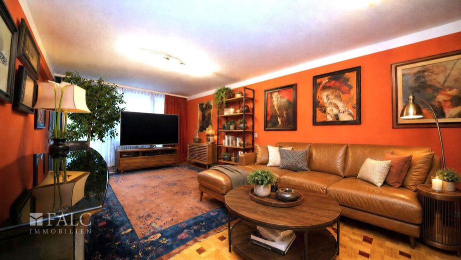 Tolle 3-Zimmer-Wohnung im Herzen von Heilbronn! Mit Aufzug, Balkon und Stellplatz! - FALC Immobilien – Wohnzimmer