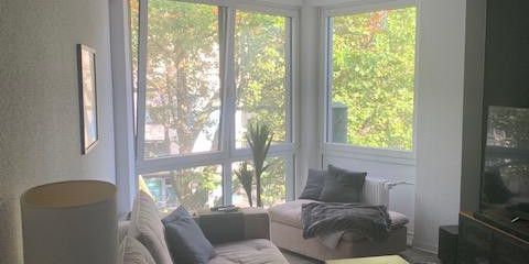 gepflegte 3-Zimmerwohnung im Herzen von Düsseldorf – Wohnbereich möbliert
