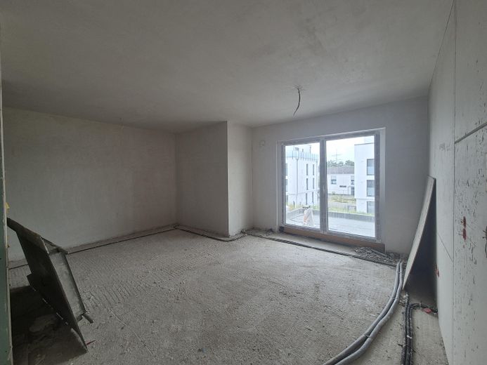 Wohnung im Bau, stadtnah im Hafenquartier Graf Bismark mit Balkon am Yachthafen/Kanal für 2 Personen – Neubauwohnung 27 Wohn-Essberei