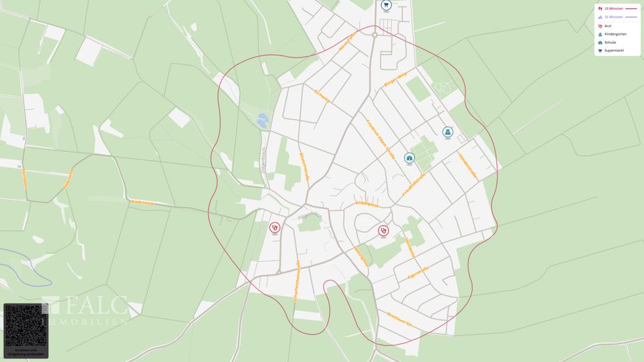Provisionsfrei!!! Renovierte 6-Zimmer-Maisonettewohnung in einem Dreifamilienhaus zu vermieten! – Lageplan