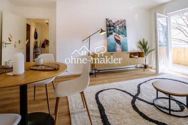 Lista para ocupar y sin comisión: apartamento de 3 habitaciones con balcón en Hagnau