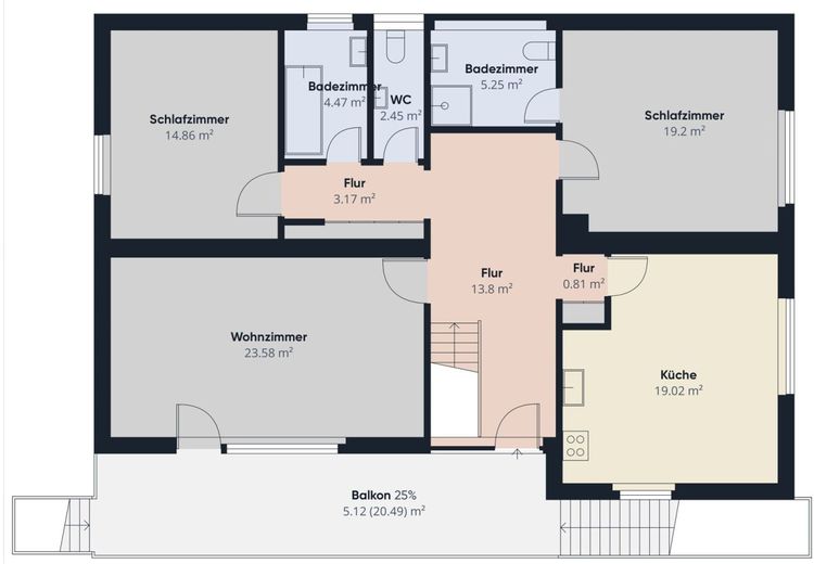 Gepflegtes Einfamilienhaus mit Garage &amp; Garten - sofort bezugsfertig – Grundriss EG