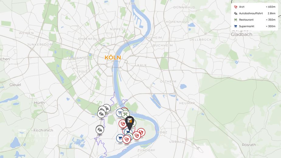 Neubau trifft Lebensqualität - Erdgeschosswohnung der Extraklasse mit Privatgarten in Rodenkirchen – Makro Lage