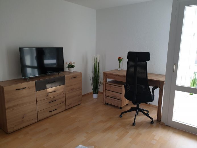 Arbeitsecke neben dem Winterga