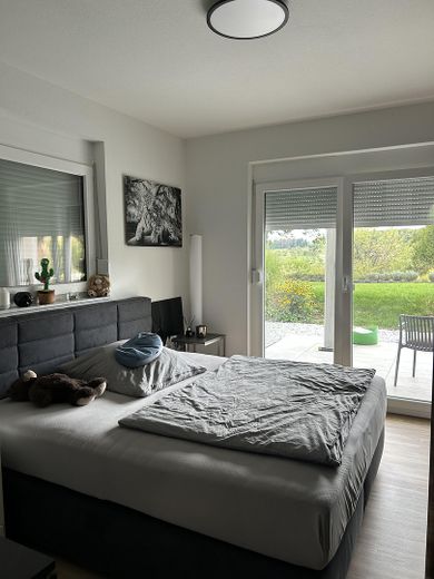 Living with panoramic views of the Schönbuch in Pliezhausen-Rübgarten – Einliegerwohnung Schlafen UG
