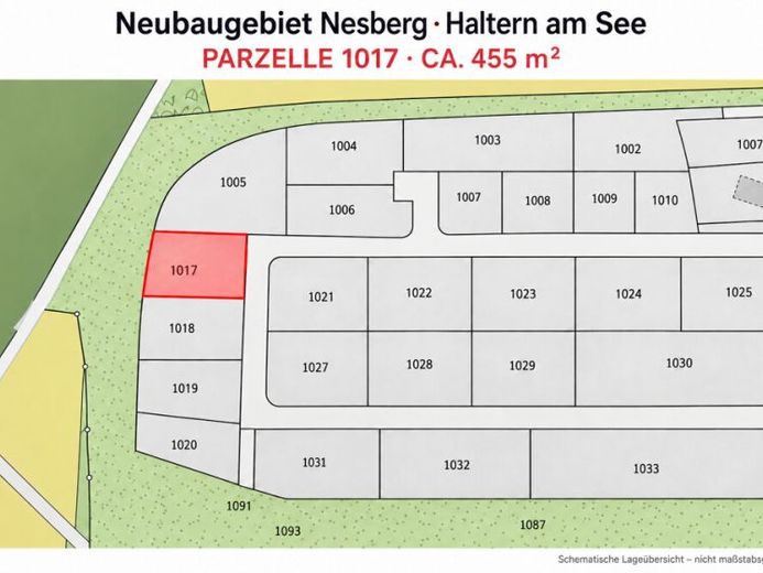 Baugrundstück im Neubaugebiet Nesberg – 455 m² für Ihr neues Zuhause in Haltern am See! – Traumlage! – Foto 1