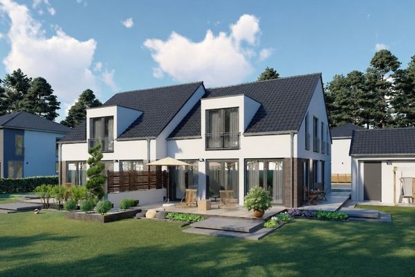Dreamy semi-detached house in solid construction, incl. large plot, EE class A+, terrace