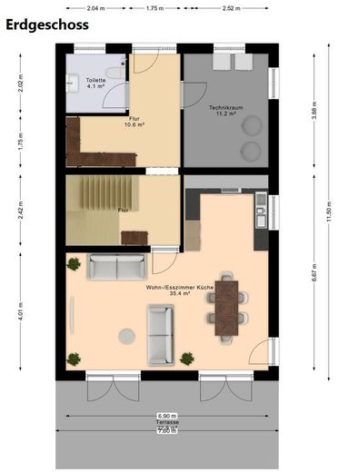 Grundriss Erdgeschoss