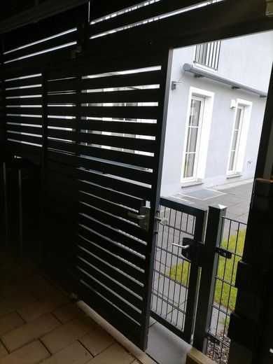 Carporttür zum Garten