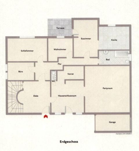 Mehrfamilienhaus mit Südlage und traumhaftem Ausblick – Grundriss EG