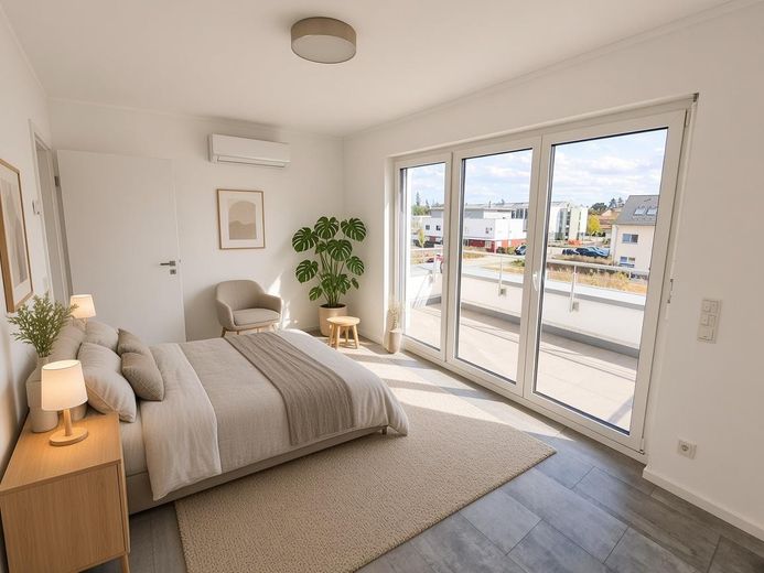 Modernes Doppelhaus in Hochheim in bester Lage / Stunning Semi-Detached Home in a Prime Location – 2OG: (Kinder-)Schlafzimmer