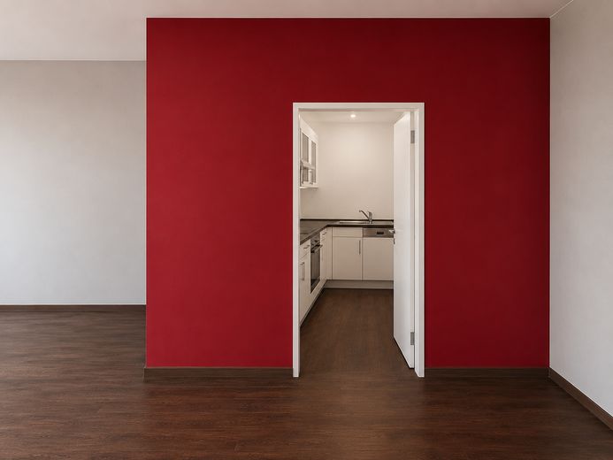 Immobile commerciale polivalente con showroom, capannone e unità abitativa a Heusenstamm – Küche vor Einzug