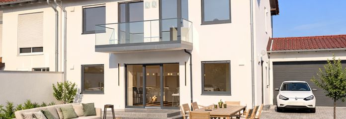 Garten- Garage- Ansicht 