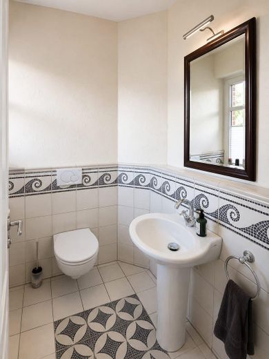 Senza provvigione da privato: elegante casa unifamiliare in stile Sylt a Laer (Münsterland) – Gäste-WC