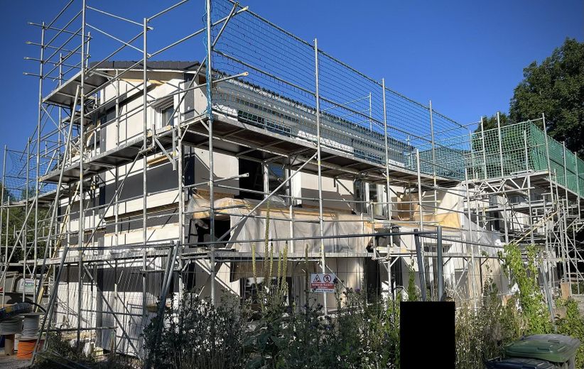 Neubau ZFH 3-Zi. ETW im 1. OG mit großem Südbalkon - PROVISIONSFREI von PRIVAT – Außenansicht