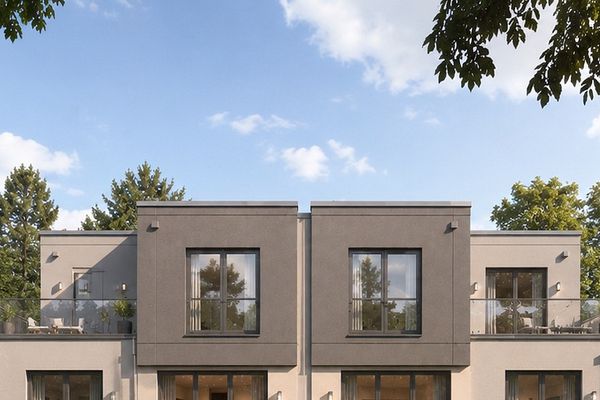 Neubau-Doppelhaushälfte mit ca. 171 m² Wohnfläche, Dachterrasse & Garage