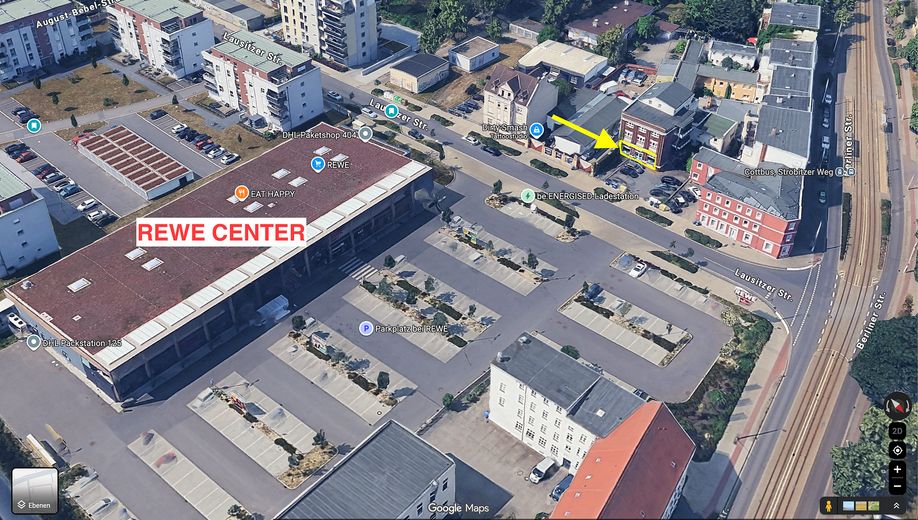 210 m² Büro-, Praxis- oder Verkaufsfläche - Hochfrequentiert beim REWE Center Cottbus – Gegenüber vom REWE Center