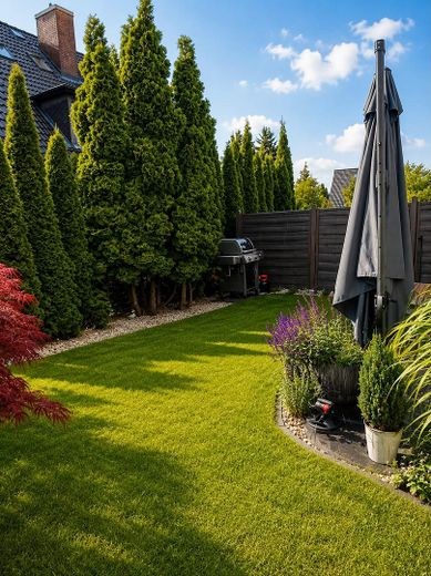 Zuhause beginnt hier in 22885 Basbüttel Stellau – Garten
