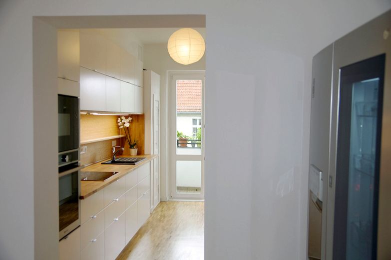 DG Maisonette-Townhouse mit Atelier – Wohnen und Arbeiten unter einem Dach – Küche1 a