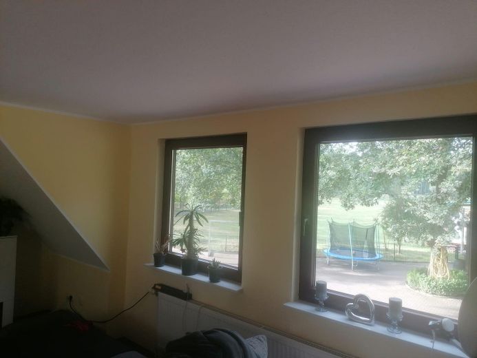 منزل شبه منفصل في أحضان الطبيعة – Helles Wohnzimmer, Blick Hof