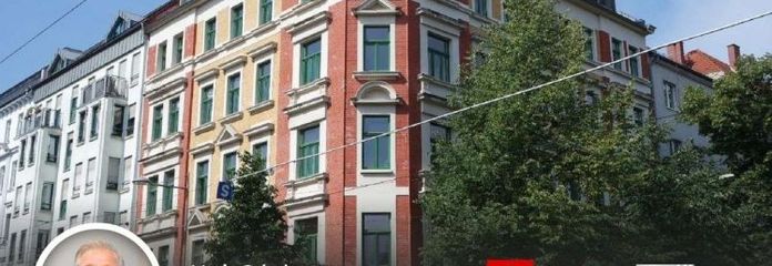 Schleussig - luminoso ed economico appartamento di 2 locali con cucina componibile nel rinomato quartiere occidentale di Lipsia, direttamente accanto al parco
