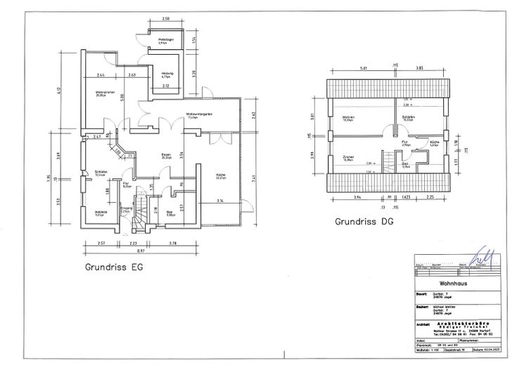 Grundriss EG und 1. OG
