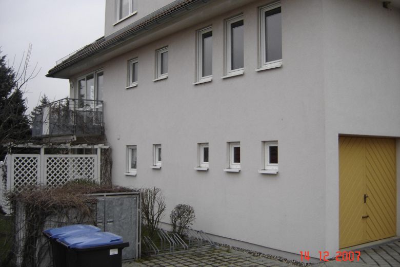 Fassade in Westrichtung