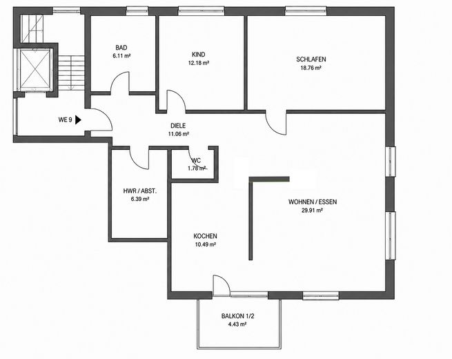 Teilmöblierte barrierearme 3 Zimmer Wohnung mit Balkon und Aufzug in ruhiger Lage – Foto 18