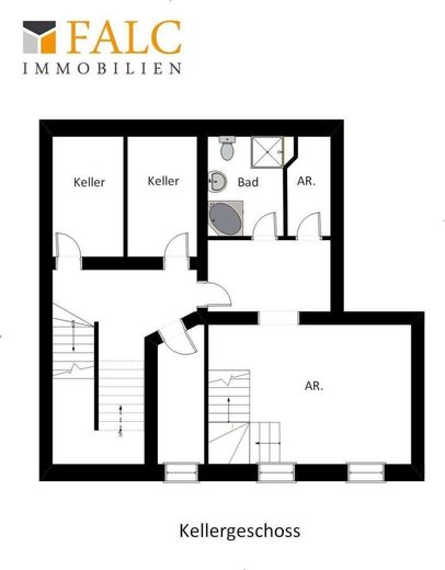 Rüttenscheider Perle: Souterrain-Wohnung. Platz, Lage und Komfort vereint – Grundriss- KG
