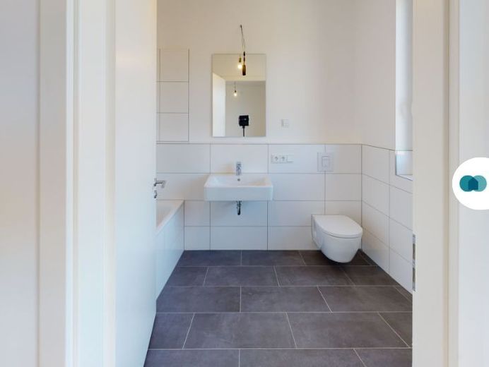 Moderne 4-Zimmer-Whg. mit Balkon und 2 Bädern im Nauener Wohnquartier "WOHNEN AN DEN MÜHLENSTÜCKEN" – Ansicht: Badezimmer I
