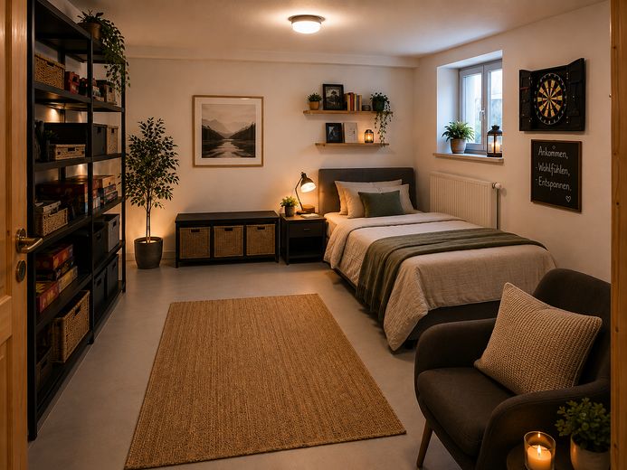 Einfamilienhaus mit 1.600 qm großem Grundstück; Privatverkauf - faires Angebot willkommen – Gästezimmer