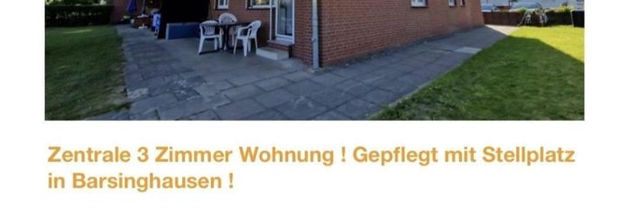 Zentrale 3 Zimmer Eigentumswohnung mit Stellplatz und Terasse/Garten