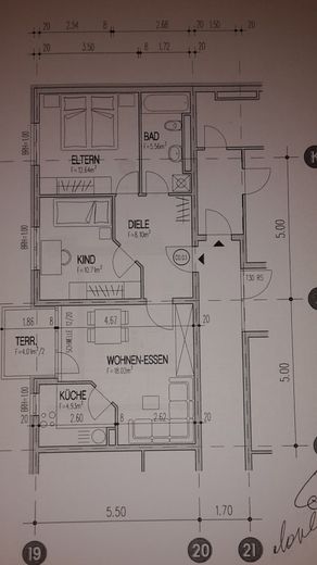 Schöne, ruhige und helle 3-Zimmerwohnung gegenüber Skyline Plaza – Grundriss