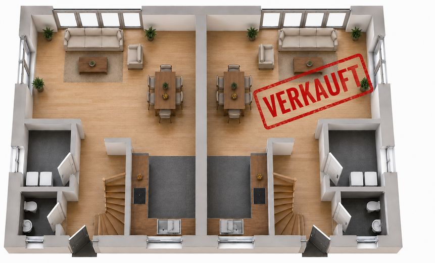 Zahlen Sie noch Miete – oder investieren Sie schon in Ihr eigenes Zuhause? – KI Grundrissdarstellung EG