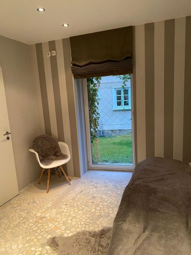 Hübsches, möbliertes Apartment in BH-Schlewecke mit Dampfbad – Terrasse vor SchlafZi