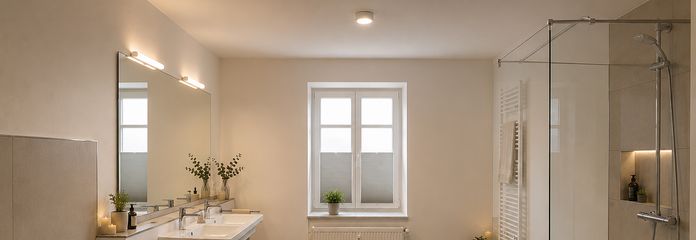 Gehobene 3-Zimmer-Wohnung mit Garten – ideal auch für Homeoffice – Bad 