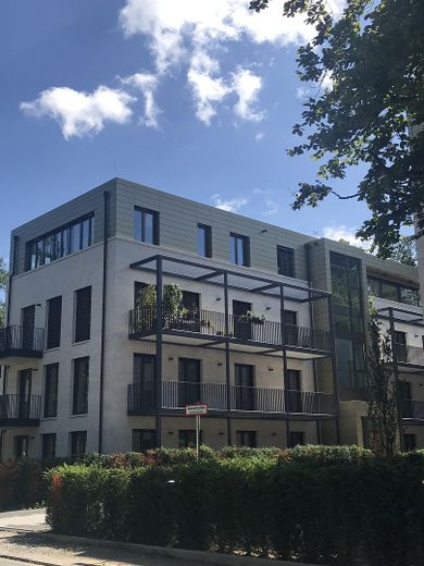 4 Zimmer Dreieich Buchschlag - Moderne Neubau-Wohnungen direkt am Wald – Ansicht von der Straße