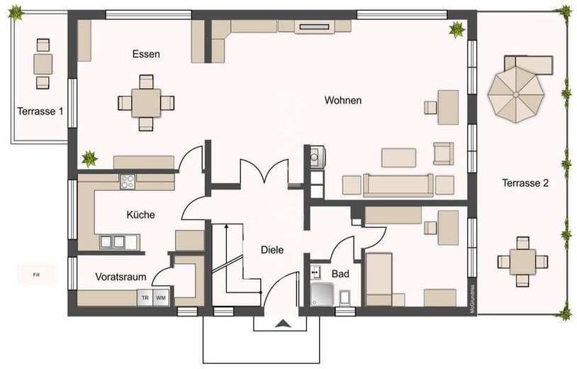 Von Privat: Großes Einfamilienhaus mit Wellnessbereich zu verkaufen! – Erdgeschoß
