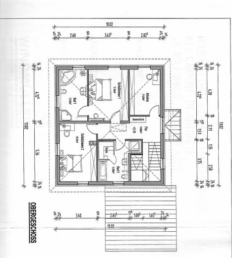 Grundriss Obergeschoss