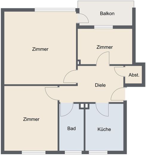 3 Zimmer, kernsaniert, erhöhte AfA! - UND 5.000€ KÜCHENBONUS – EG