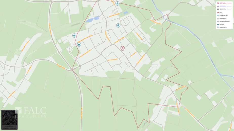 Garten genießen, Garage nutzen, Zuhause ankommen – Site plan (micro)