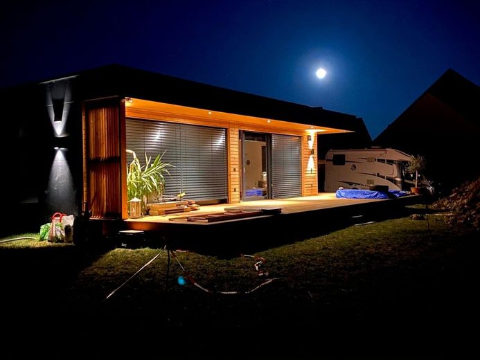 Barrierefreier Modulhaus-Bungalow MADE IN FRANKEN! - Provisionsfrei vom Bauträger – Referenzbeispiel