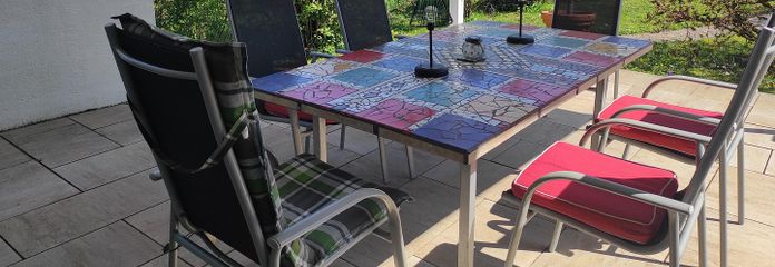 Großzügig selber wohnen am Stadtrand und klug finanzierbar, da Mieteinnahmen Sie unterstützen können – Aussicht von der Terrasse 