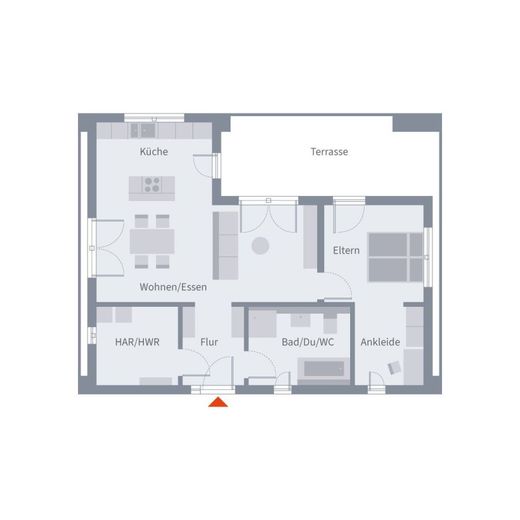 EIN MEISTERWERK DER MODERNE – Grundriss Erdgeschoss