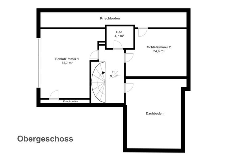 Großzügiges Einfamilienhaus in Ortsrandlage – 207 m² Wohnfläche auf 1.260 m² Grundstück – Obergeschoss