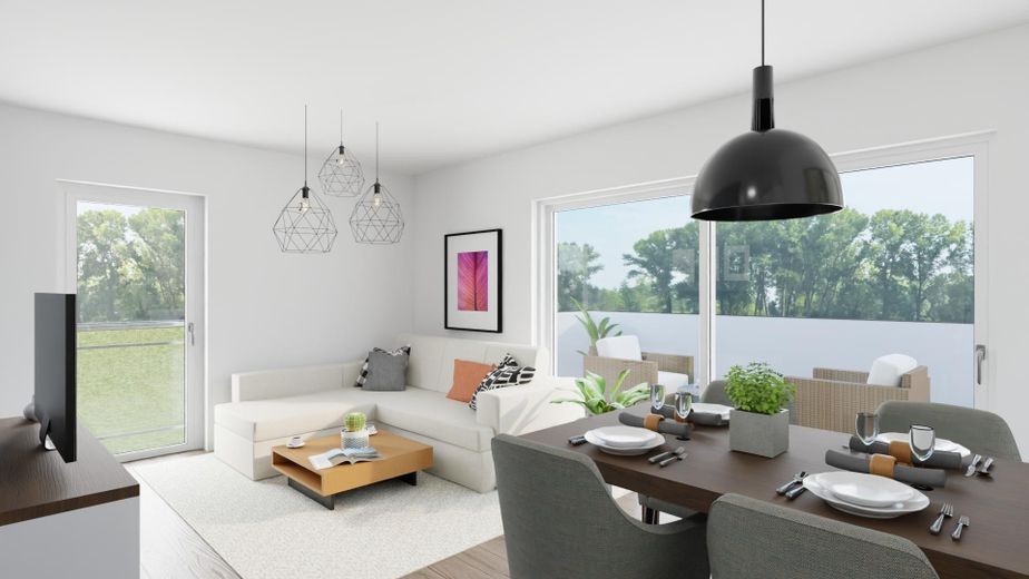 Premium-Wohnen im Südwesten: Exklusive 2,5-Zimmer-Neubauwohnung mit Designerküche (auch Rent2Rent) – Wohnen-/Essen